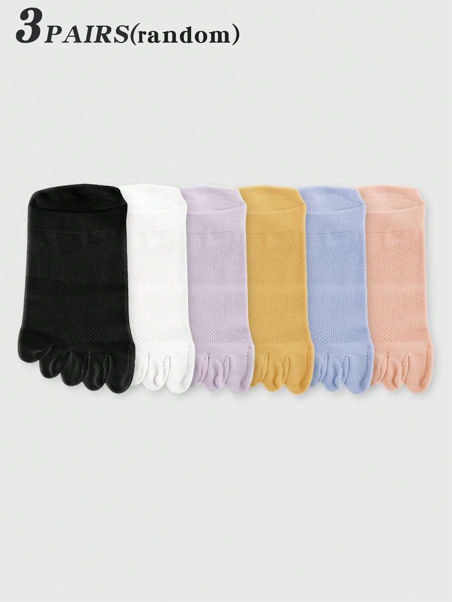 3 Pairs White Mesh Toe Socks F - Ankle Sock Low Cut avaliação e preço