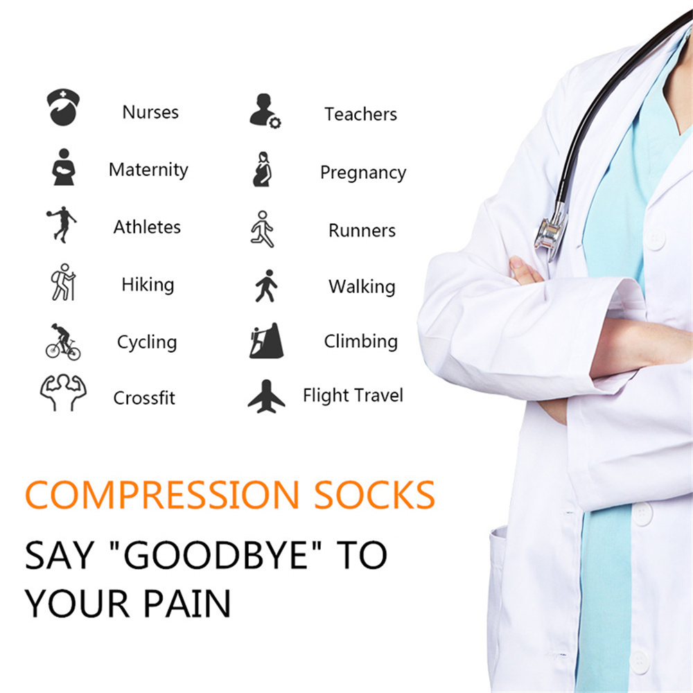 5 Pair/Pack Compression Socks  - Compression Sock Medical avaliação e preço