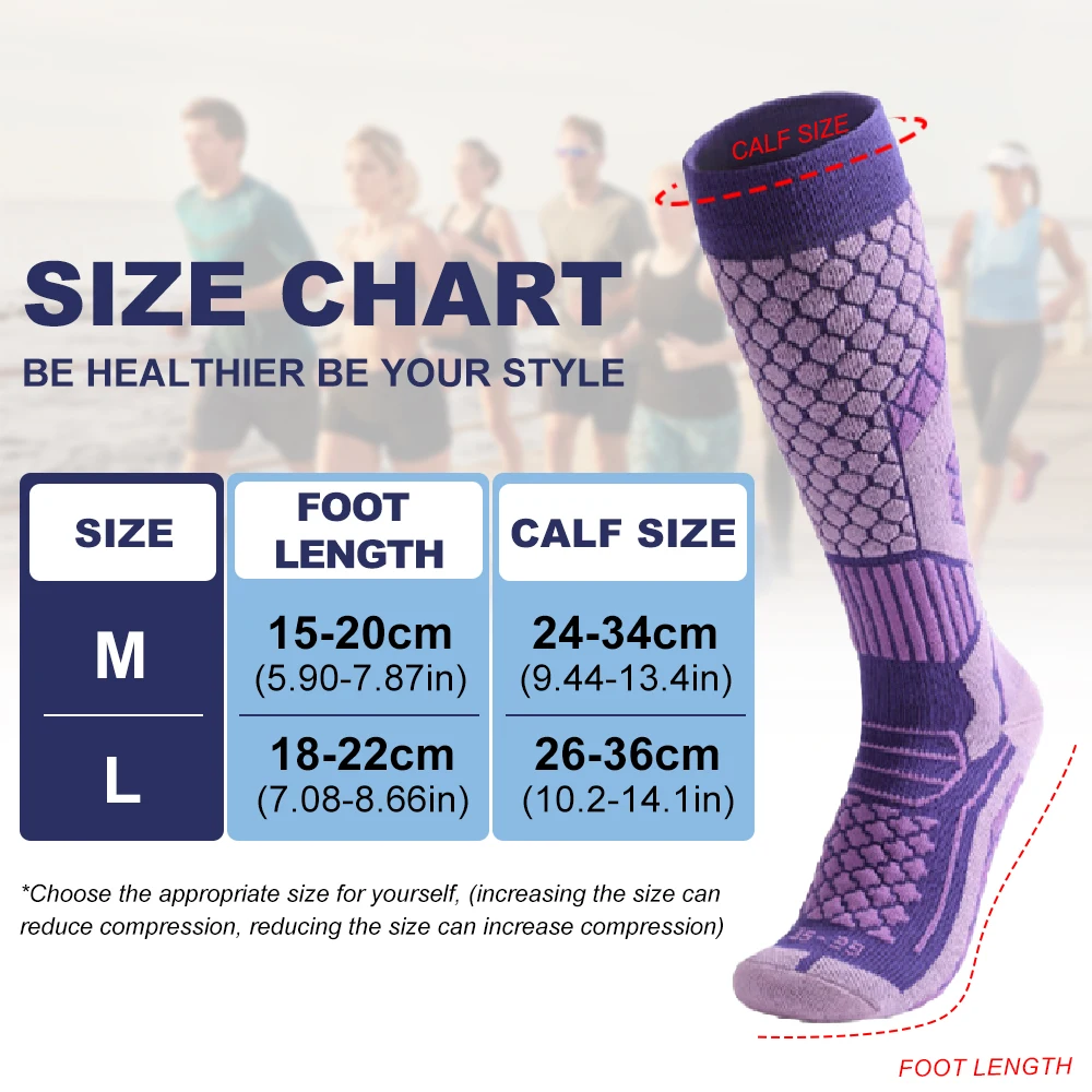 1Pair Moisture-Wicking Thicken - Thermal Sock Winter avaliação e preço
