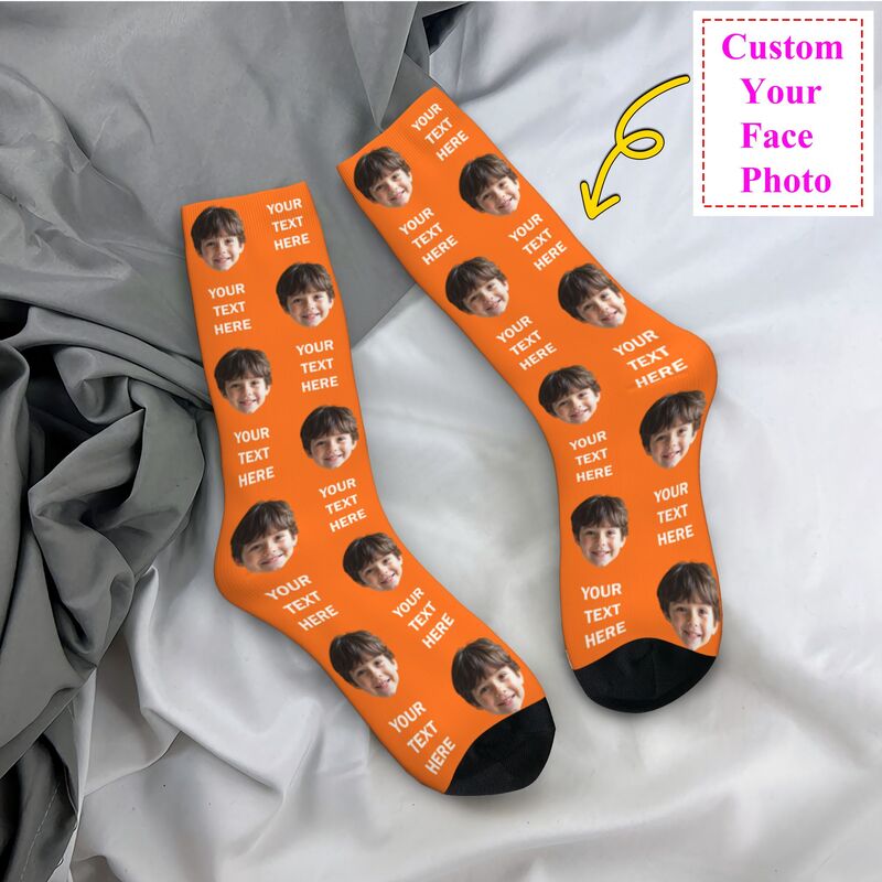 Personalized Photo Text Custom - Dress Sock Men avaliação e preço