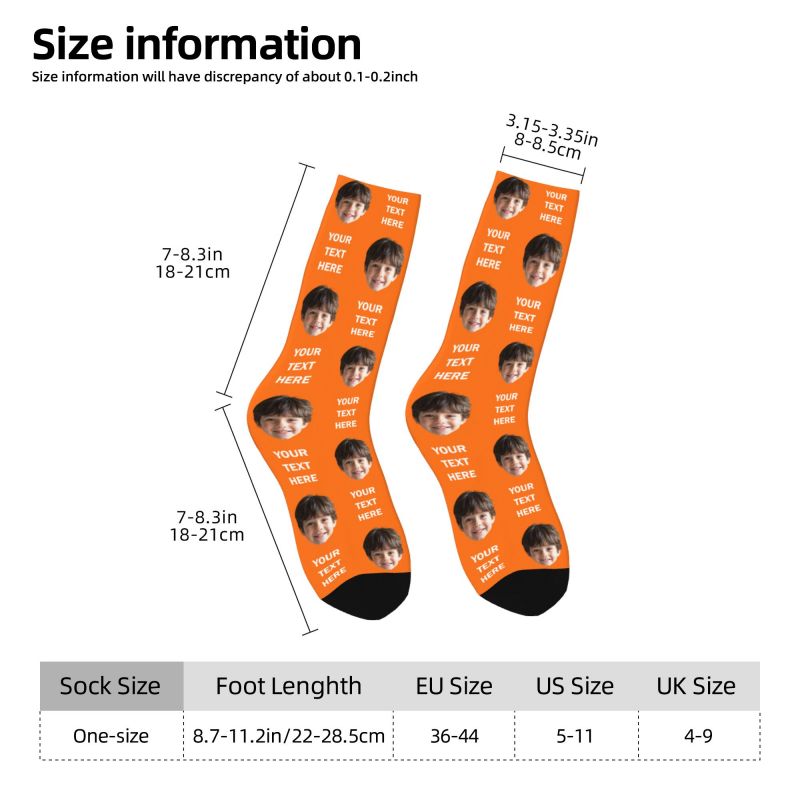 Personalized Photo Text Custom - Dress Sock Men avaliação e preço
