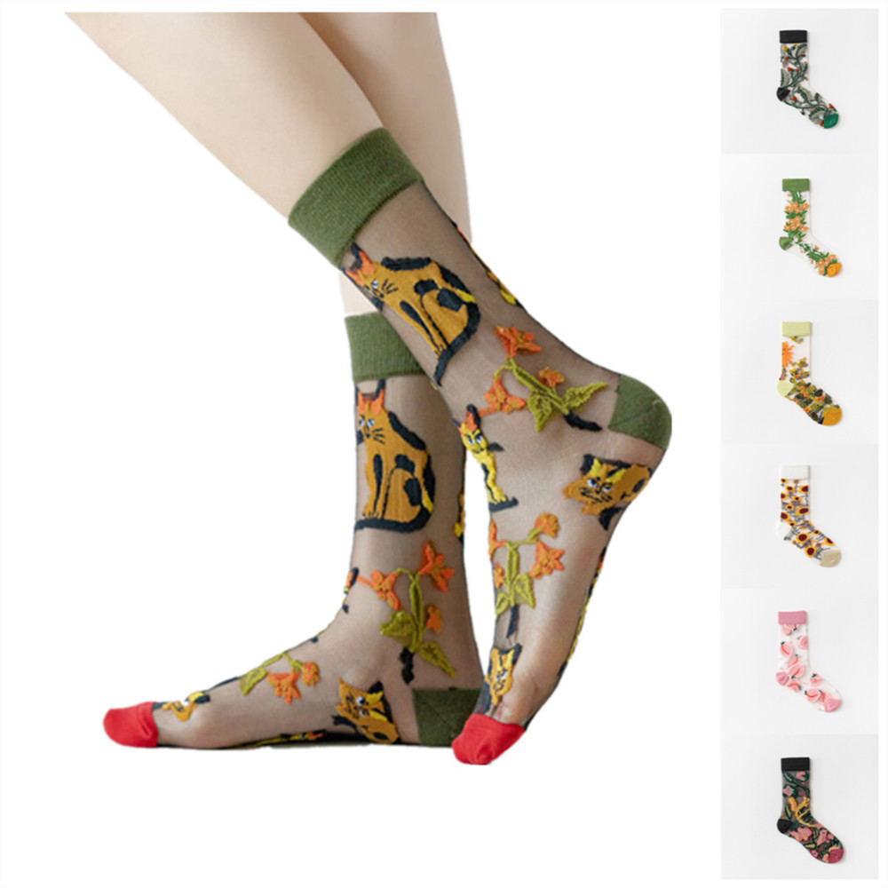Woman Lace flower short sock t - Invisibility Sock Loafer avaliação e preço