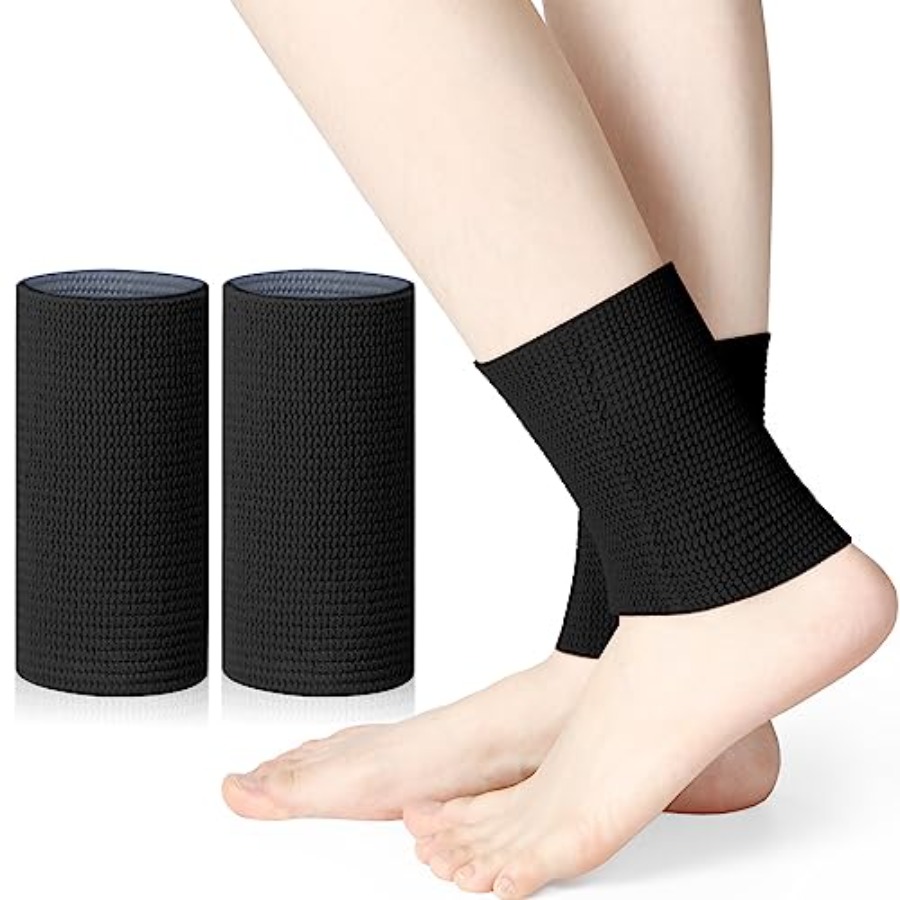 2 Pcs Ankle Gel Sleeves Padded - Ankle Brace Sock avaliação e preço