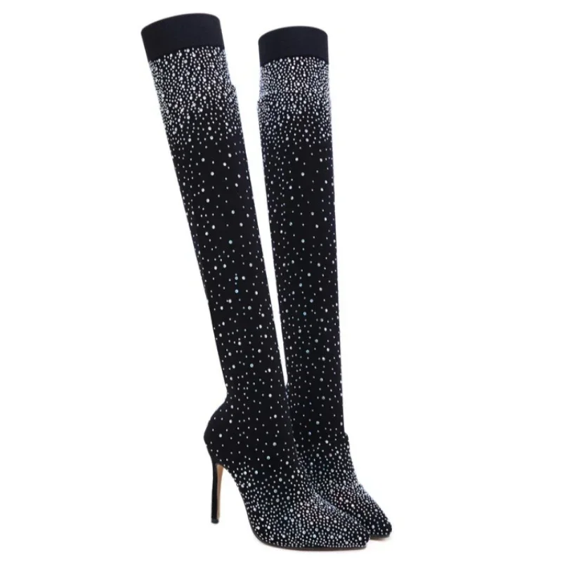 Sexy Over-the-Knee Boots for W - Knee High Sock Women avaliação e preço