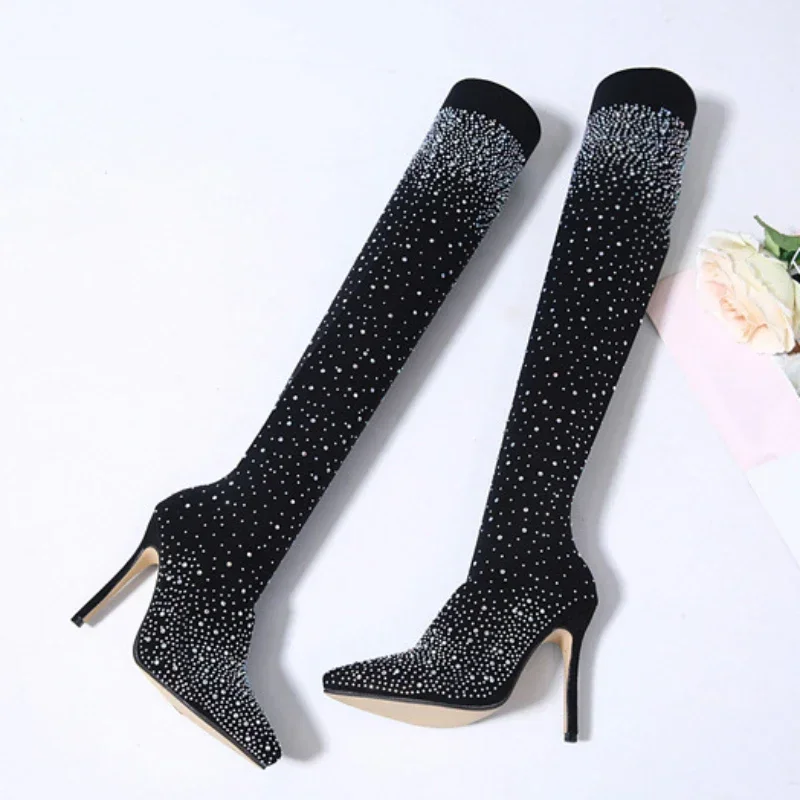 Sexy Over-the-Knee Boots for W - Knee High Sock Women avaliação e preço