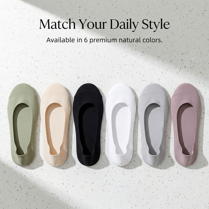 5Pair-Set Non-Slip Women Invis - Invisibility Sock Loafer avaliação e preço