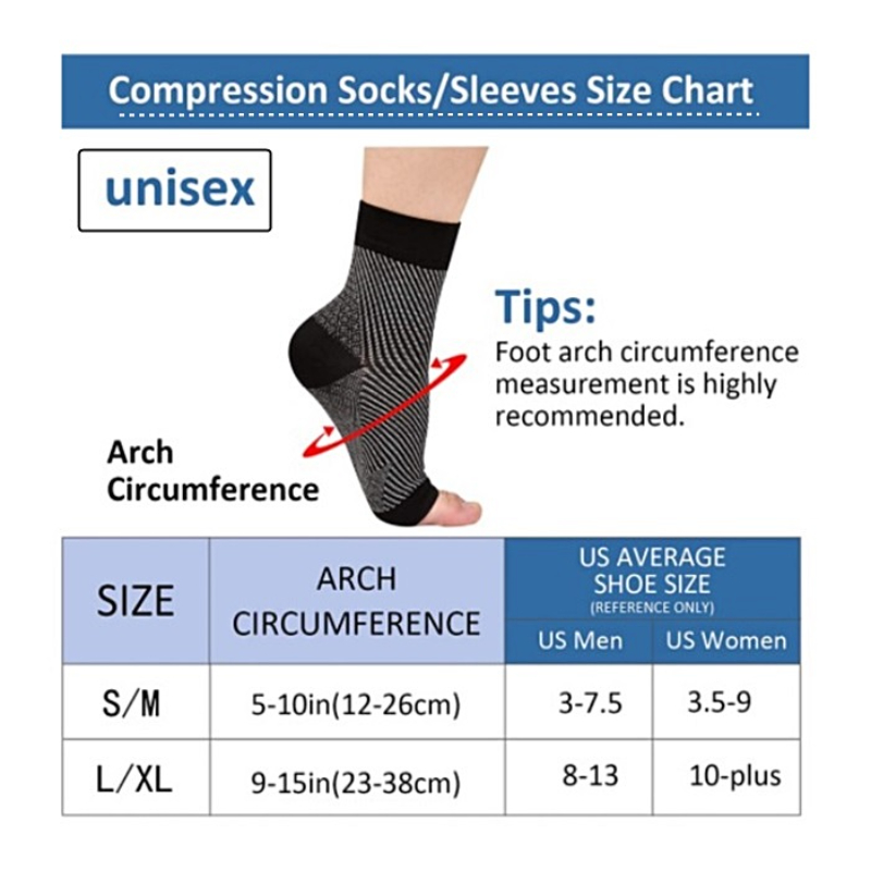 1Pair Ankle Brace Compression  - Ankle Brace Sock avaliação e preço