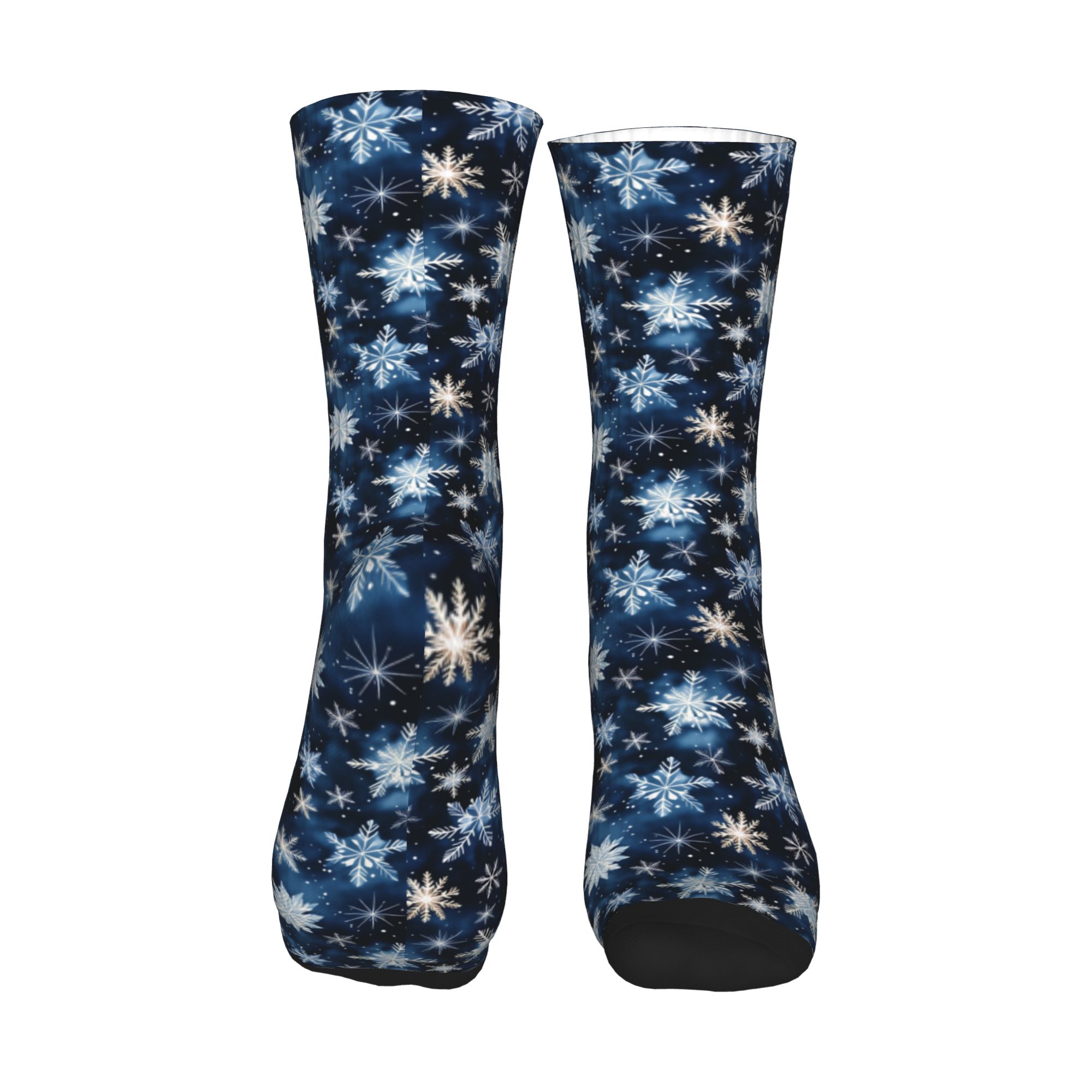 Navy Blue Snowflake Pattern Me - Dress Sock Men avaliação e preço