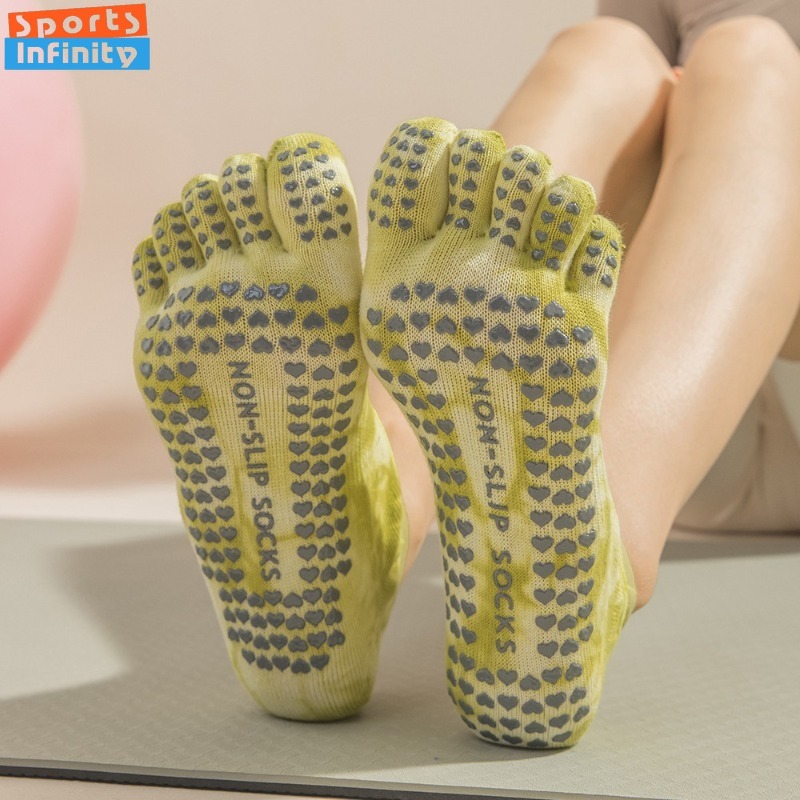 New Non Slip Tie Dye Five Fing - Toe Sock Split avaliação e preço