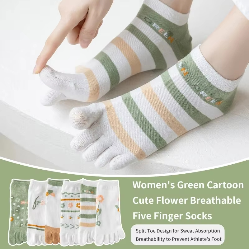 3 Pairs of Women's Spring and  - Toe Sock Split avaliação e preço
