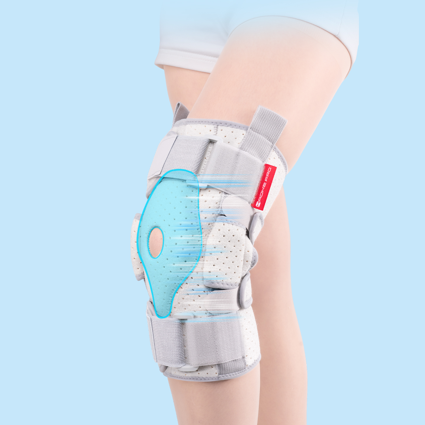 Adjustable knee sleeve with la - Compression Sleeve Calf avaliação e preço