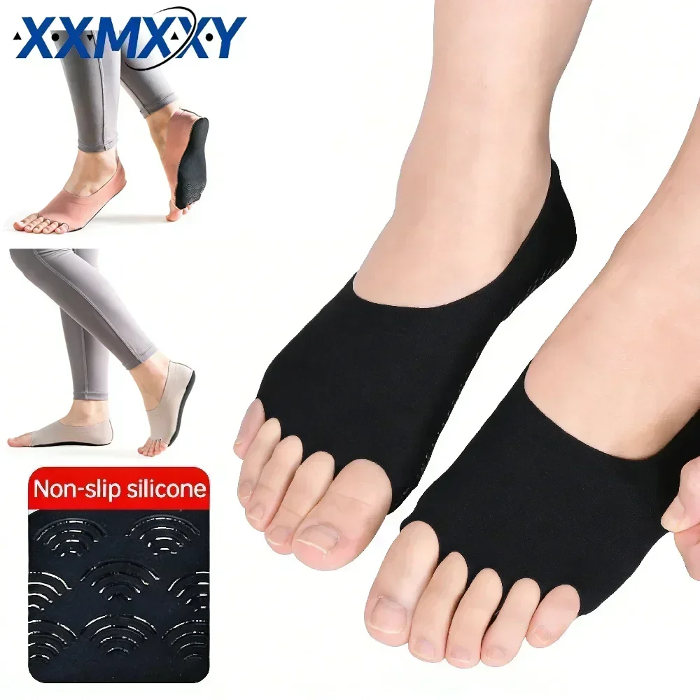 1Pair Toeless Yoga Pilates Soc - Grip Sock Yoga avaliação e preço