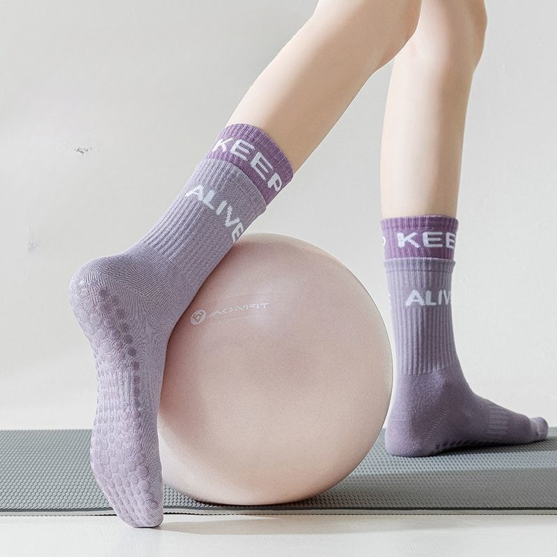 Women's Non-Slip Yoga Socks wi - Grip Sock Yoga avaliação e preço