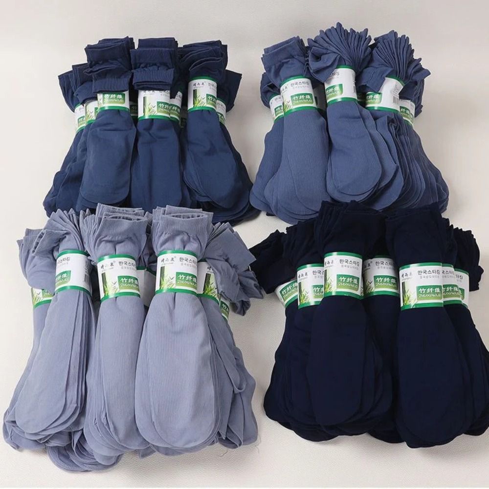 10pairs New Breathable Men Ice - Silk Sock Bamboo avaliação e preço