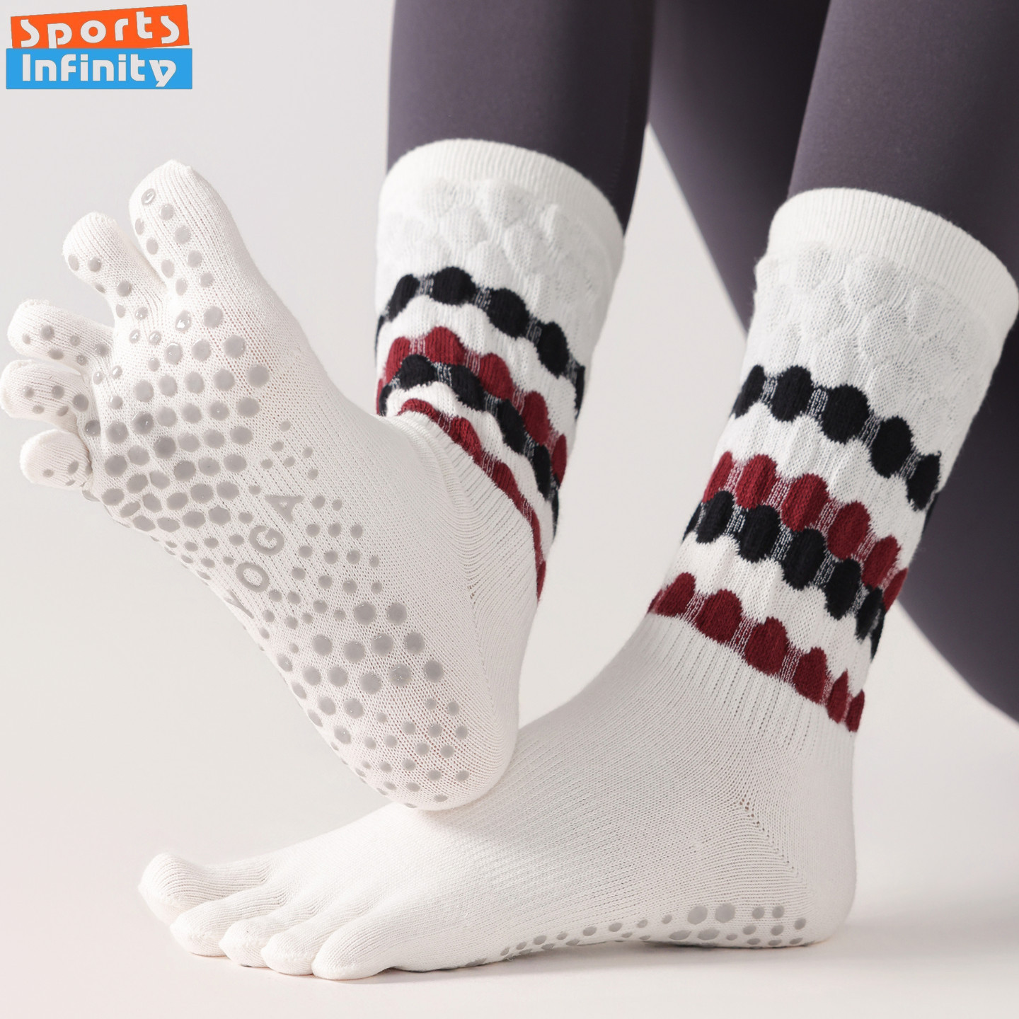 Fashion Five Finger Yoga Socks - Toe Sock Split avaliação e preço