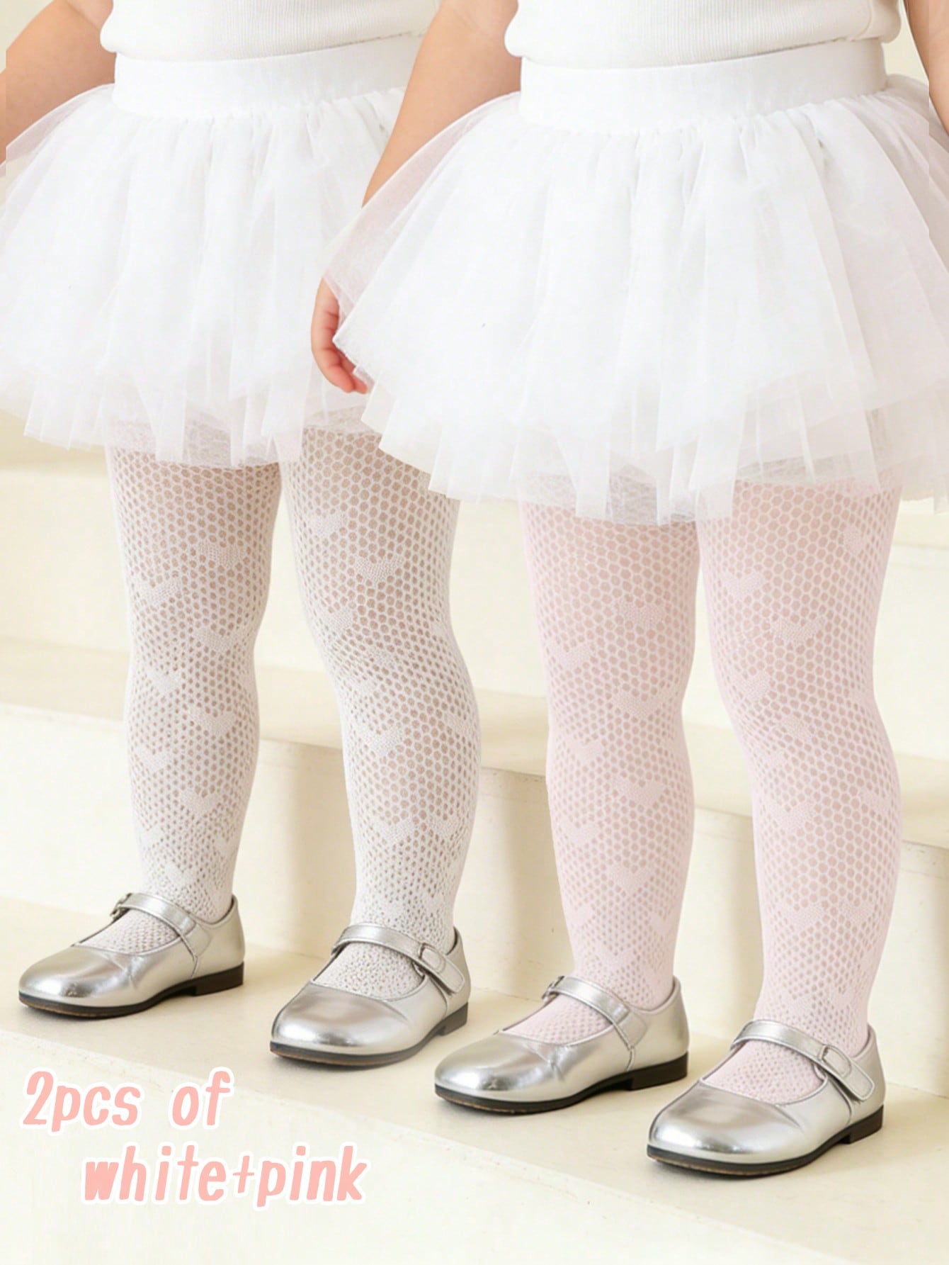 2Pcs Toddler Girls Heart Patte - Tights Pantyhose Sheer avaliação e preço