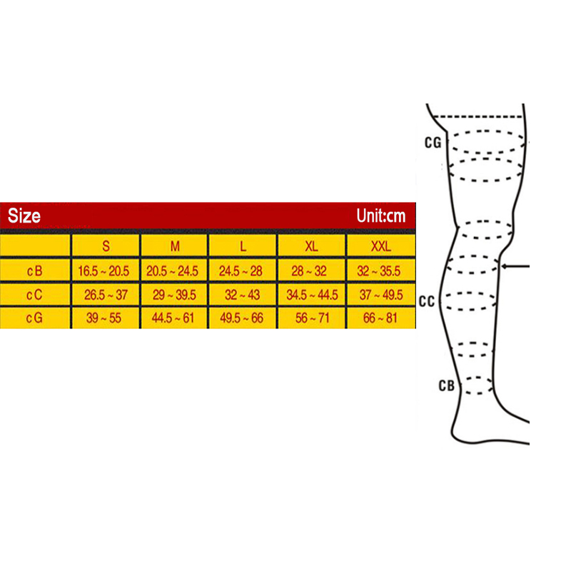 S-XL Compression Stockings Str - Compression Sleeve Calf avaliação e preço