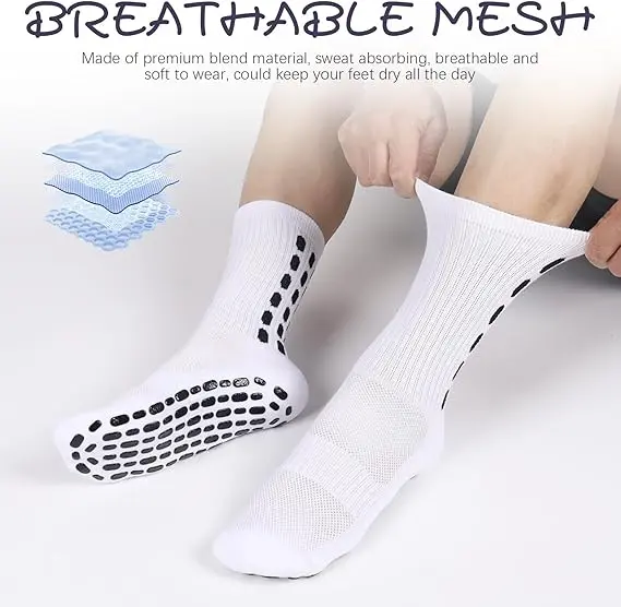 AMLANG Men's Non Slip Grip Soc - Grip Sock Yoga avaliação e preço