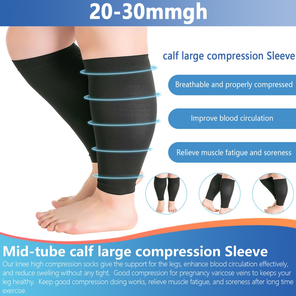 1 Pair Fitness Running Compres - Compression Sleeve Calf avaliação e preço