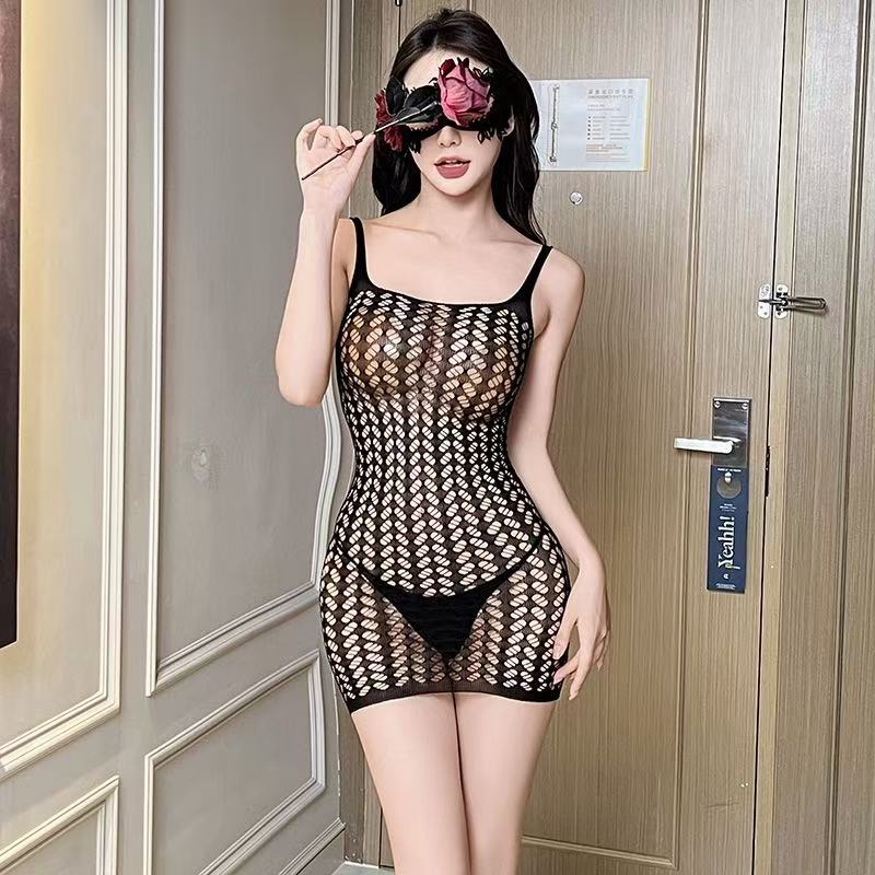 Sexy bodysuit with open crotch - Fishnet Stocking Women avaliação e preço