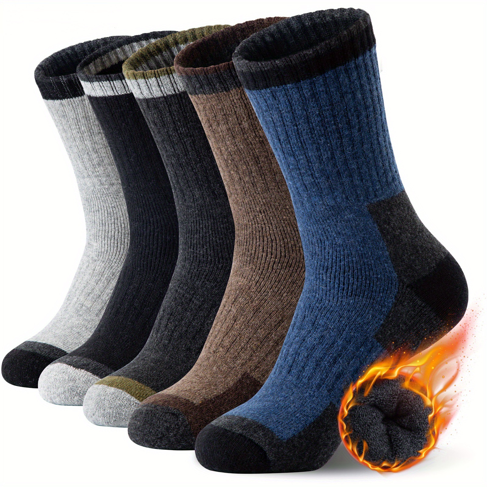 Winter Merino Wool Socks Thick - Wool Hiking Sock avaliação e preço