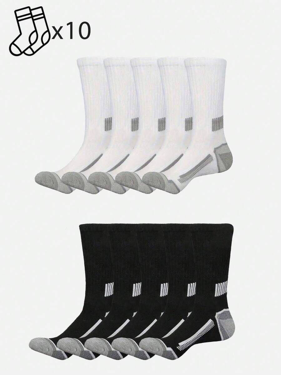 20 Pairs Mens Striped Cushione - Athletic Sock Cushion avaliação e preço
