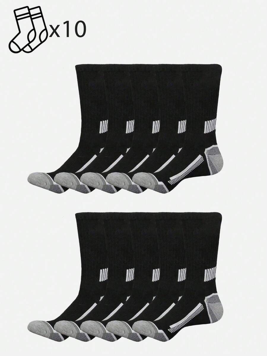 20 Pairs Mens Striped Cushione - Athletic Sock Cushion avaliação e preço