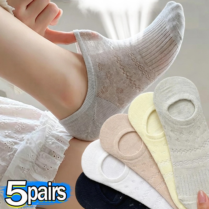 Lace Openwork Ballet Socks for - Invisibility Sock Loafer avaliação e preço