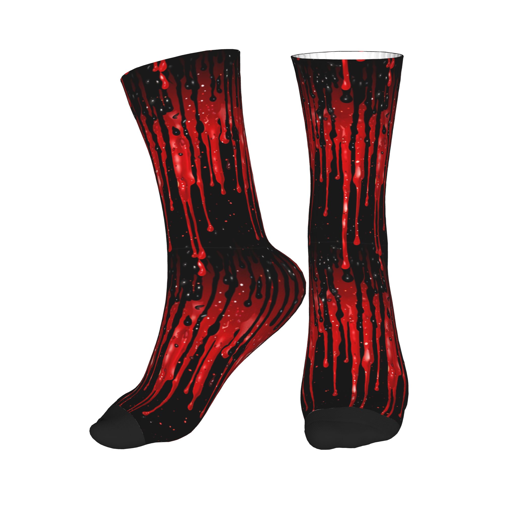 Dripping Red Liquid Pattern  M - Dress Sock Men avaliação e preço