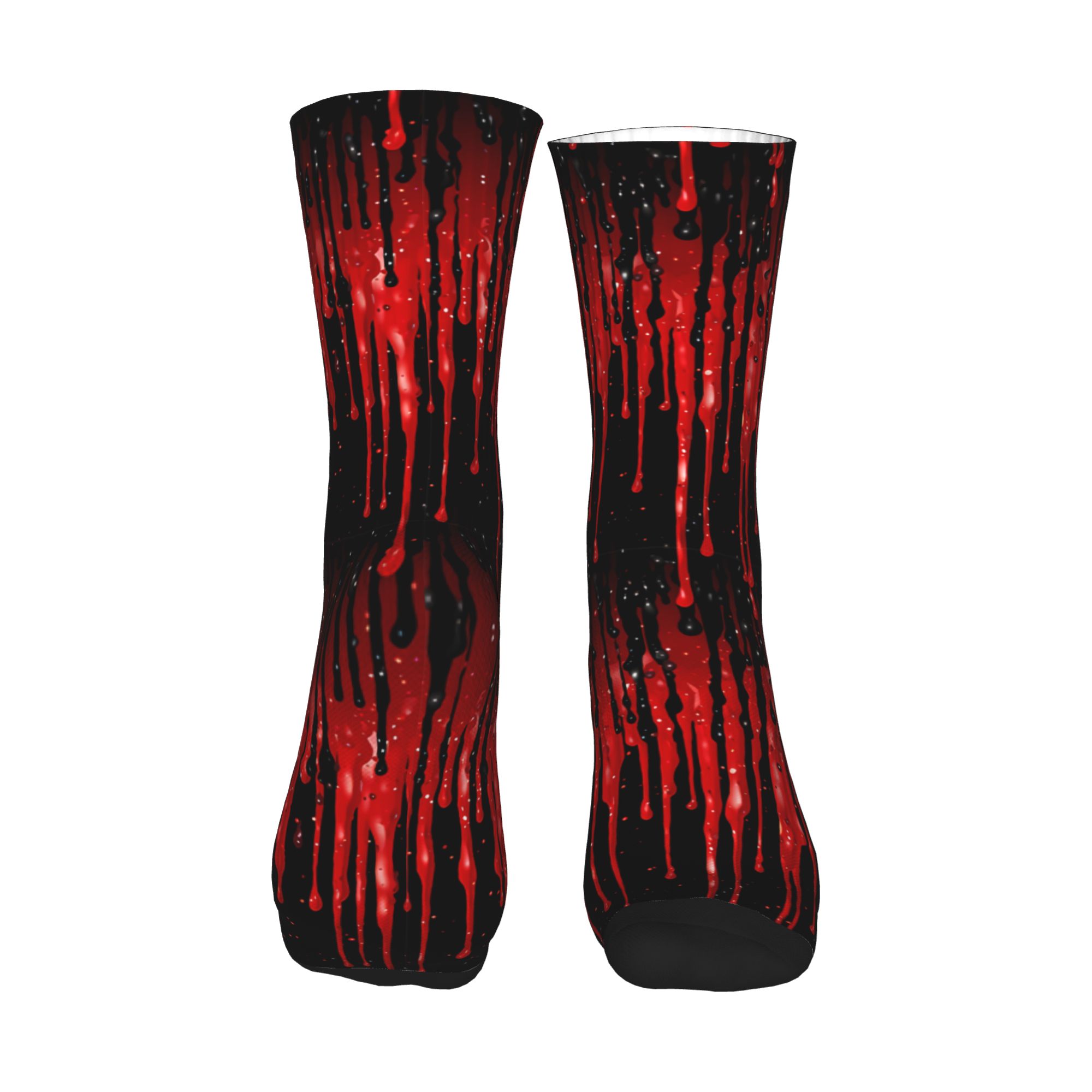 Dripping Red Liquid Pattern  M - Dress Sock Men avaliação e preço