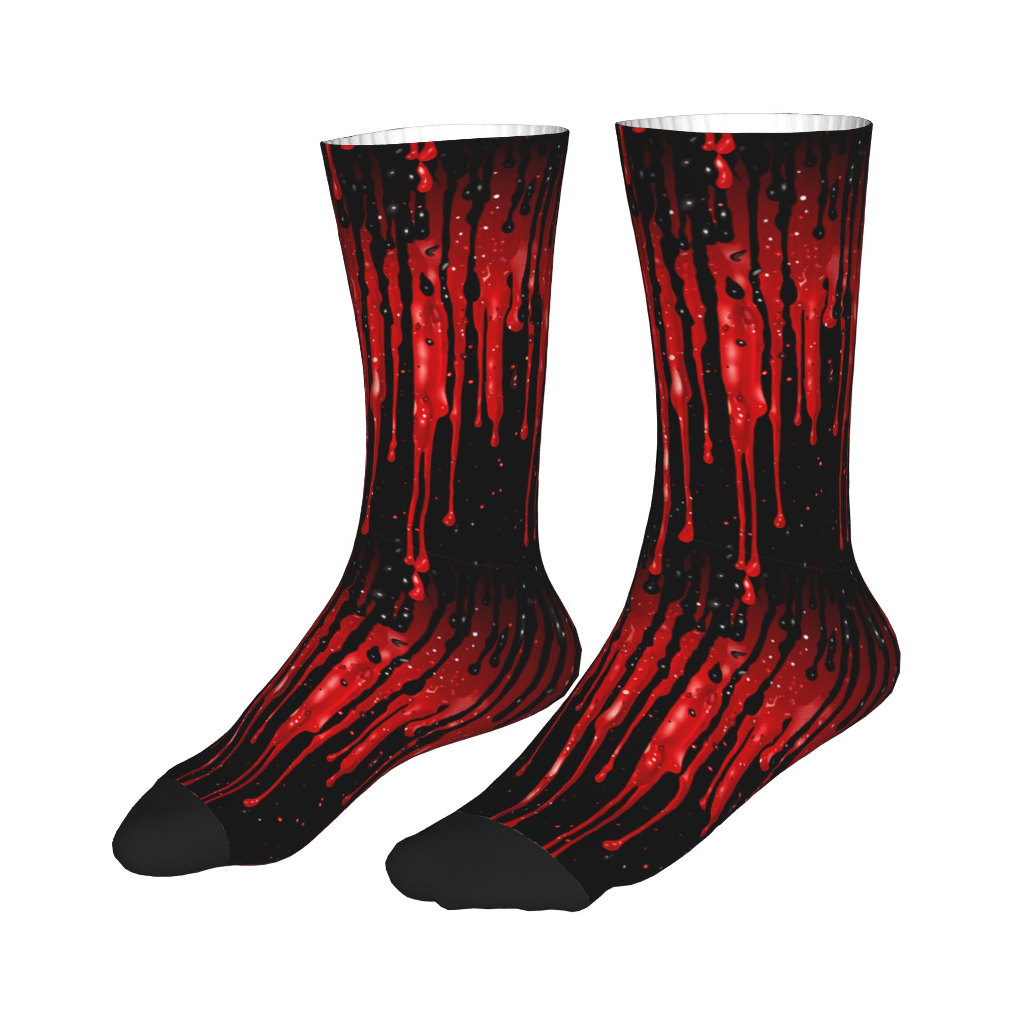 Dripping Red Liquid Pattern  M - Dress Sock Men avaliação e preço