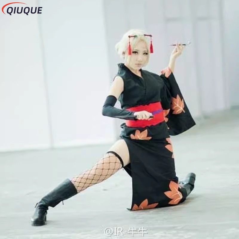 Tsukuyo Cosplay Costume Wig Ku - Fishnet Stocking Women avaliação e preço