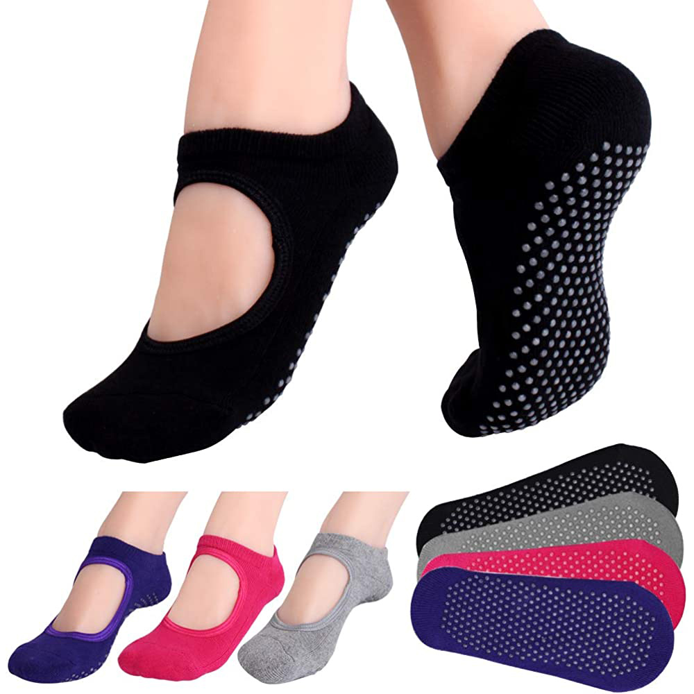 Backless Non-slip Fitness Pila - Grip Sock Yoga avaliação e preço