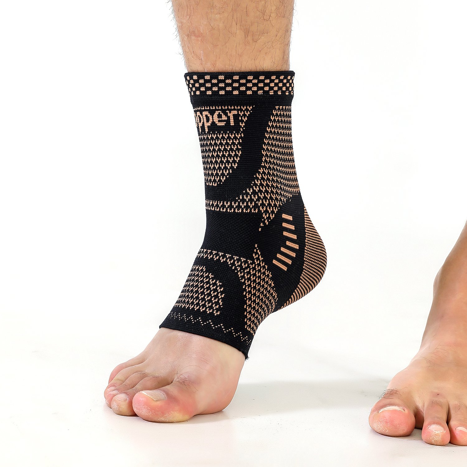1/2 piece Copper Ankle Brace,I - Ankle Brace Sock avaliação e preço