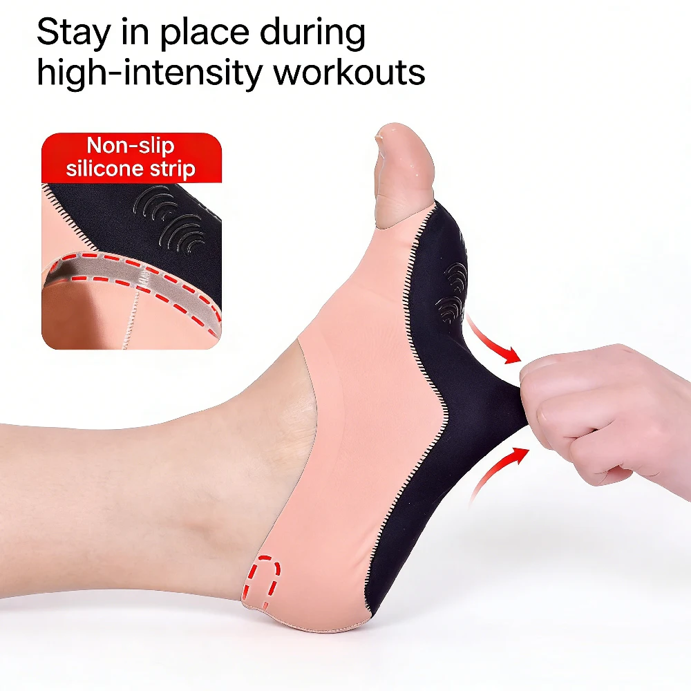 1Pair Toeless Yoga Socks for W - Grip Sock Yoga avaliação e preço
