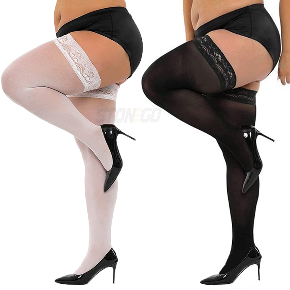 Plus Big Size Woman's Ultra-th - Thigh High Sock Stay Up avaliação e preço