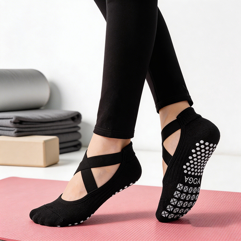 Women Non-Slip Yoga Socks Sili - Grip Sock Yoga avaliação e preço