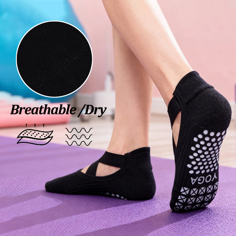 Women Non-Slip Yoga Socks Sili - Grip Sock Yoga avaliação e preço