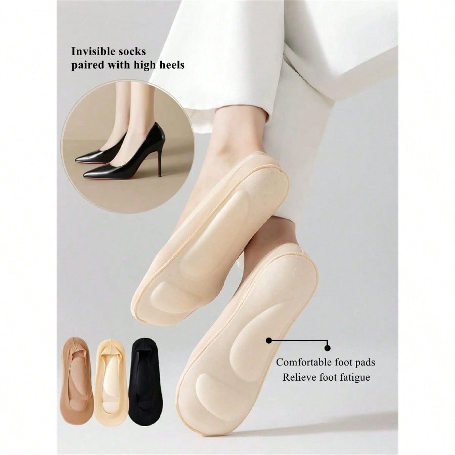1/3 Pairs Women's Business Cas - Invisibility Sock Loafer avaliação e preço
