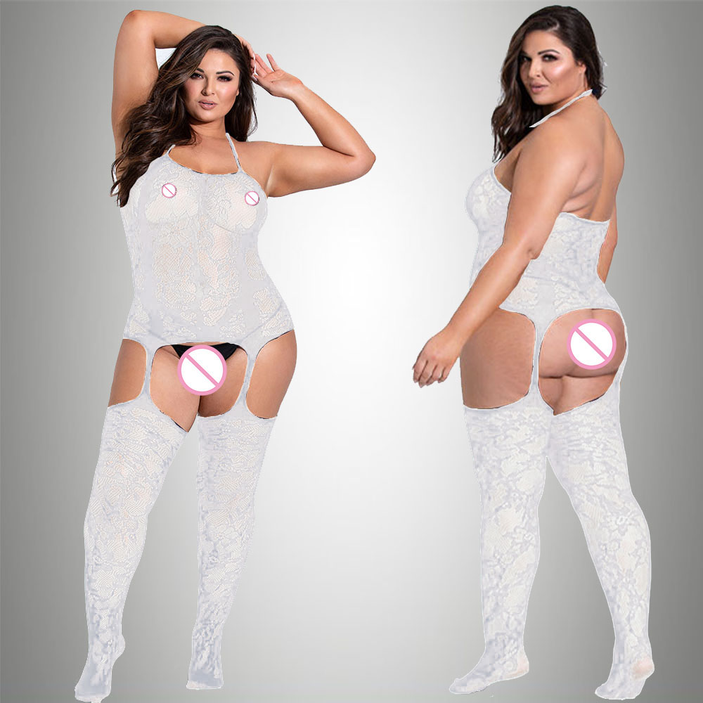 New Plus Size Bodystocking Bod - Fishnet Stocking Women avaliação e preço