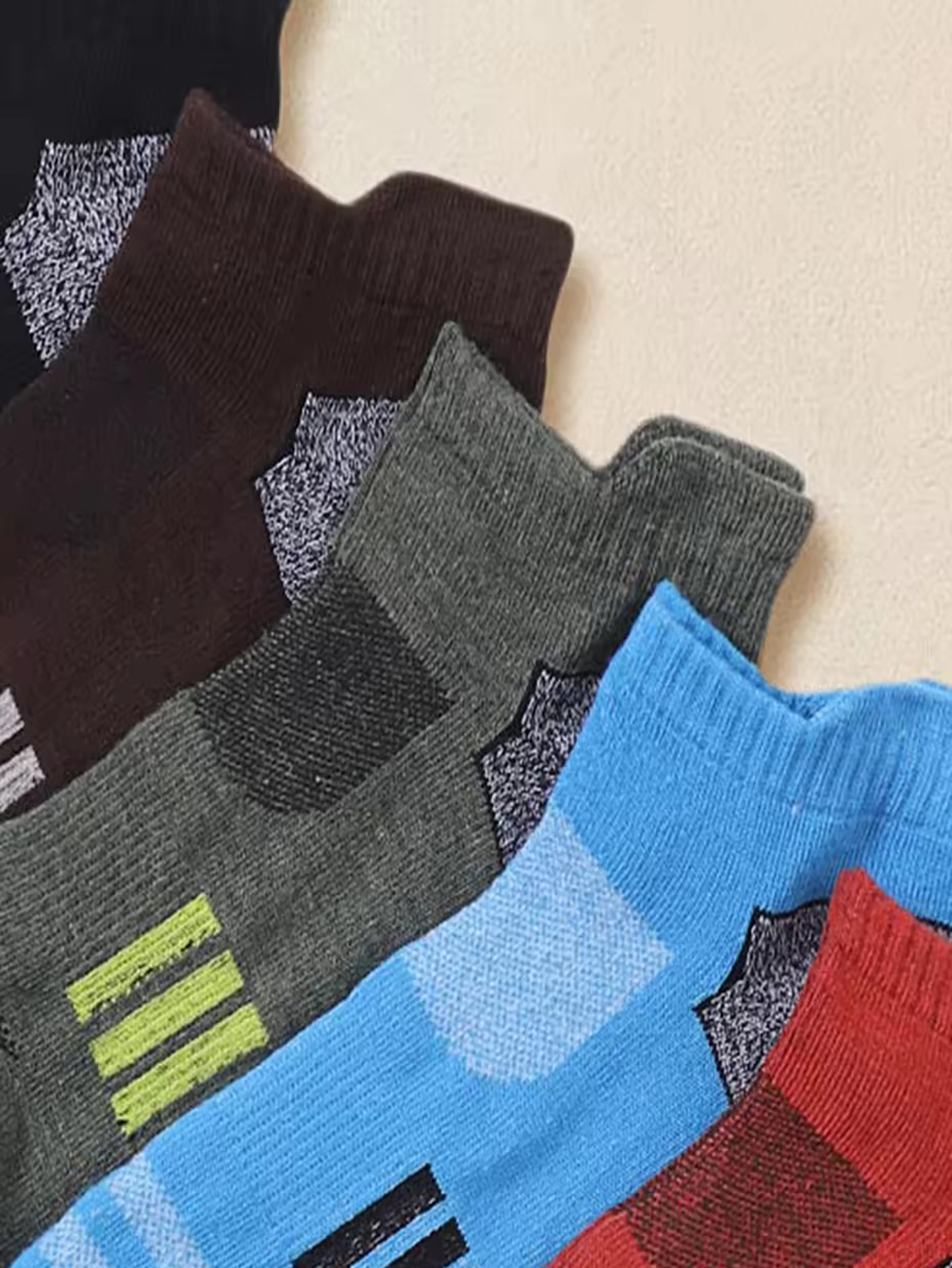 6/12 Pairs Men Vibrant Multico - Ankle Sock Low Cut avaliação e preço