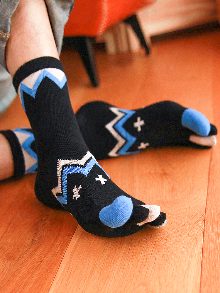 5 Pairs Four-season Pure Cotto - Toe Sock Split avaliação e preço