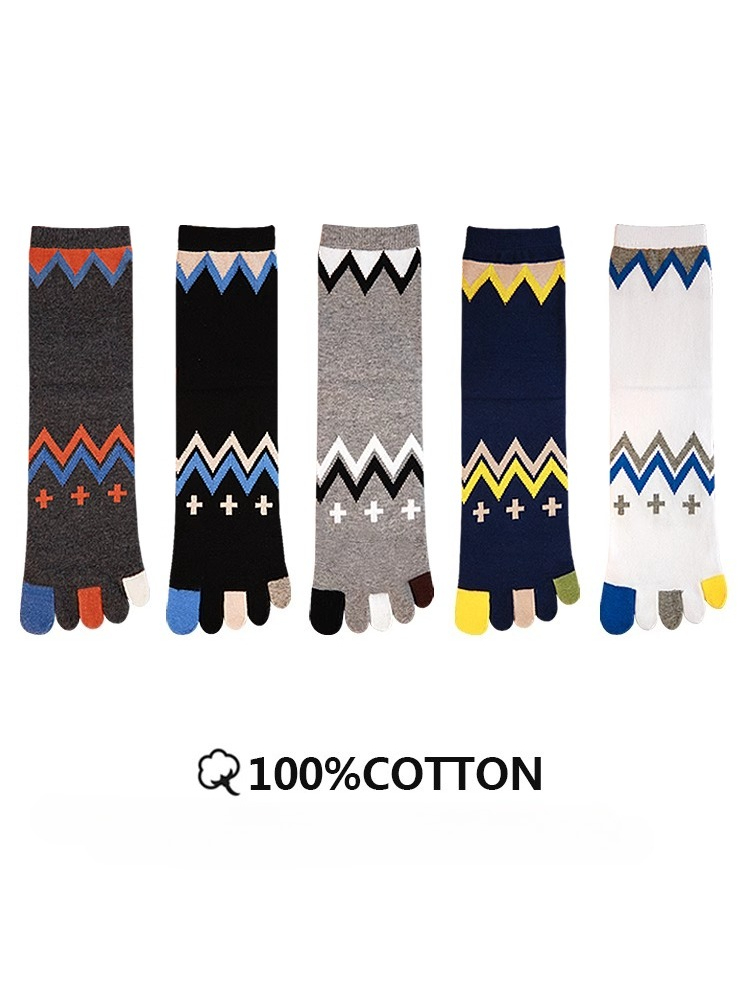 5 Pairs Four-season Pure Cotto - Toe Sock Split avaliação e preço