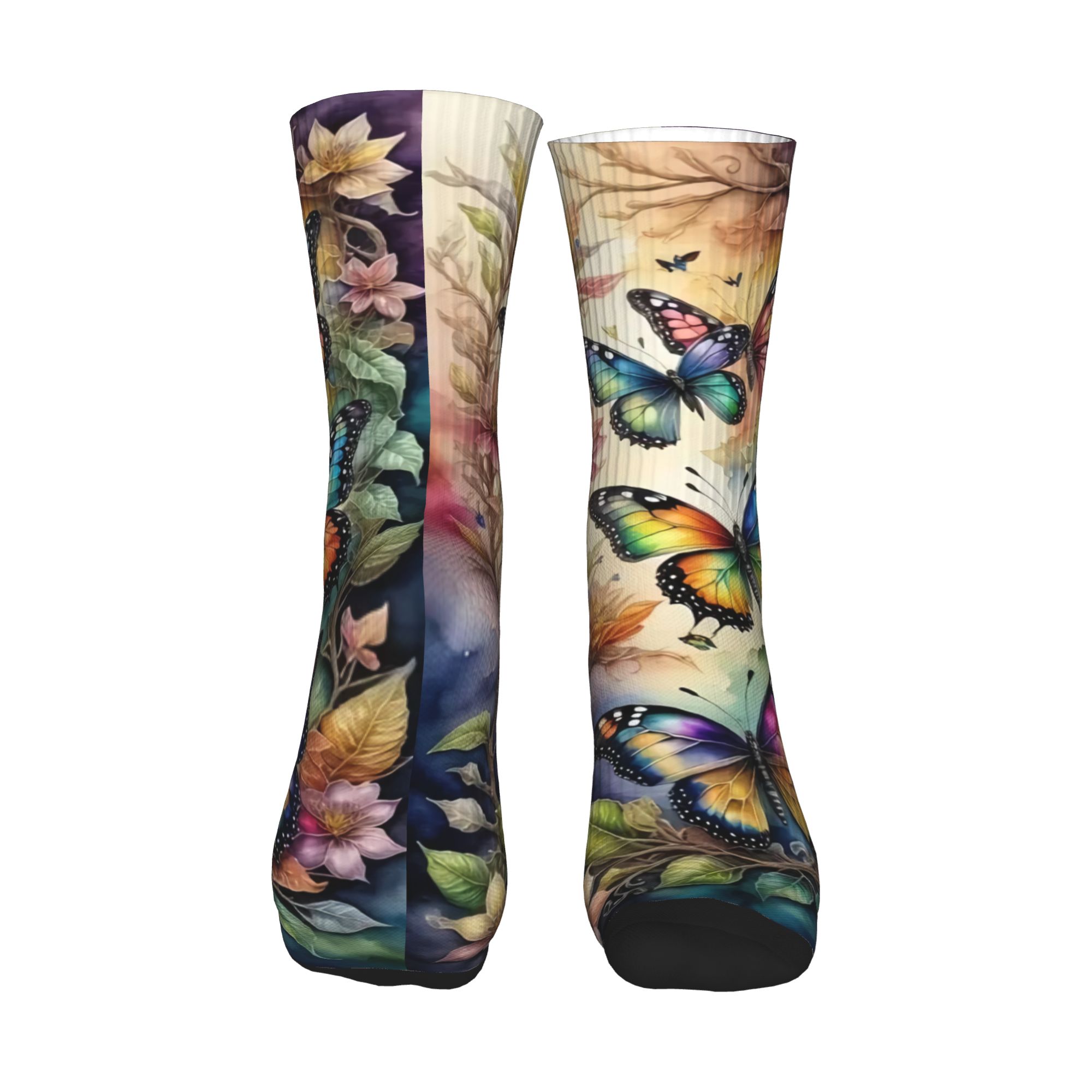 Colorful Butterflies and Flowe - Dress Sock Men avaliação e preço