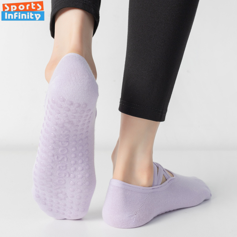 Fashion Cross Straps Backless  - Grip Sock Yoga avaliação e preço