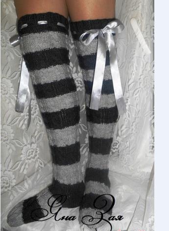 Women Thigh-high Knit Stocking - Thigh High Sock Stay Up avaliação e preço