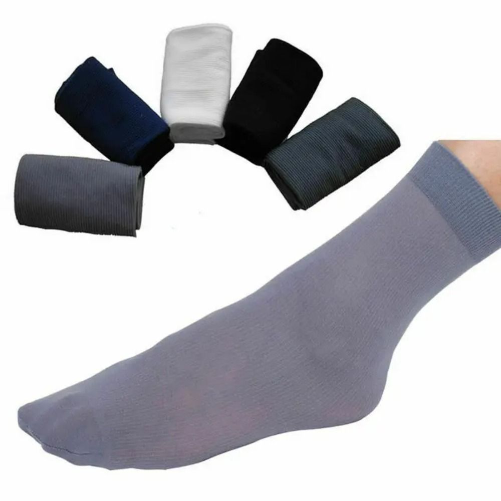 10pairs Fashion Breathable Men - Silk Sock Bamboo avaliação e preço