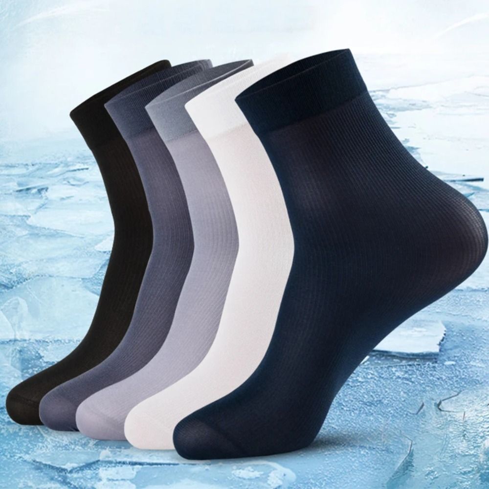 10pairs Fashion Breathable Men - Silk Sock Bamboo avaliação e preço