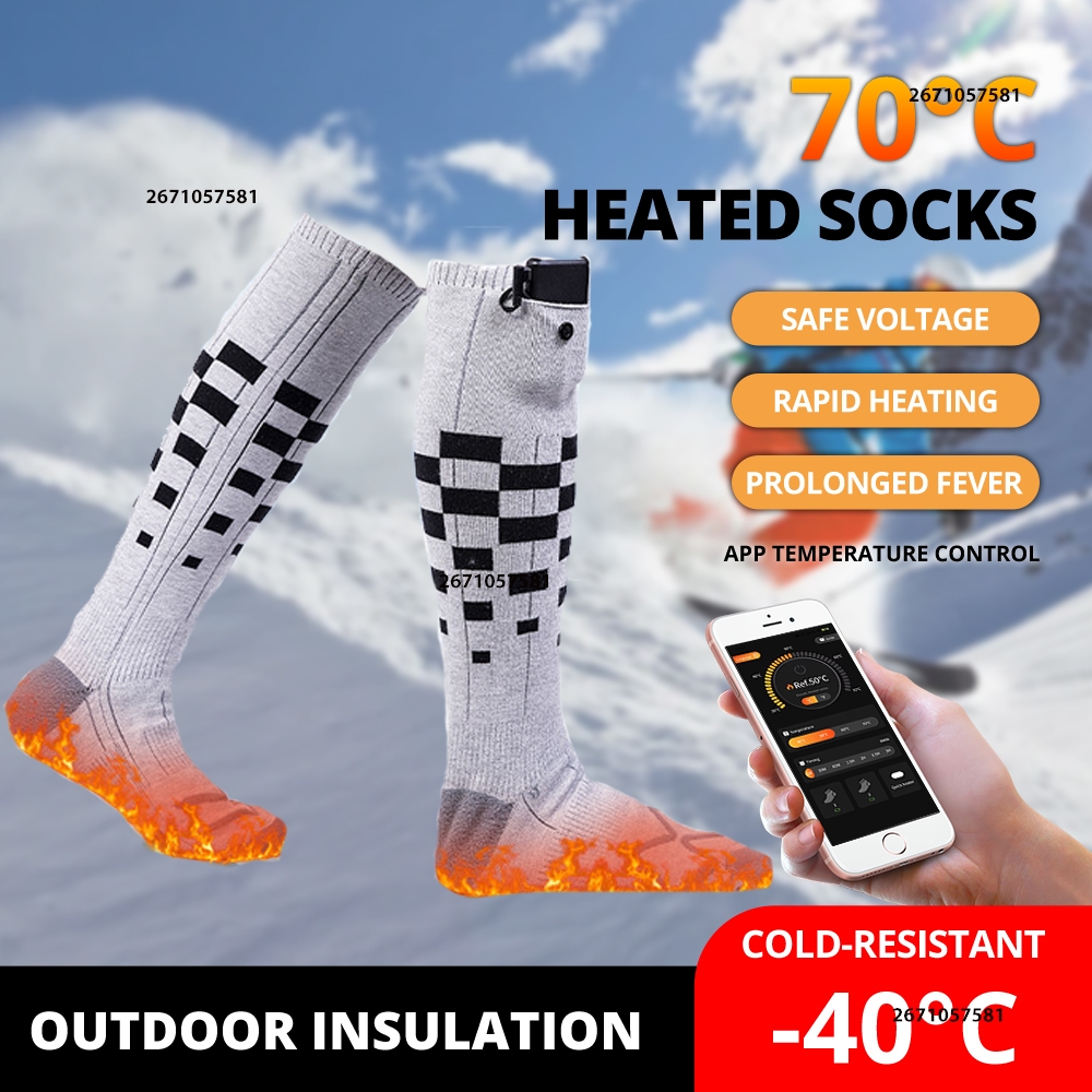 APP Control Heated Socks Recha - Thermal Sock Winter avaliação e preço
