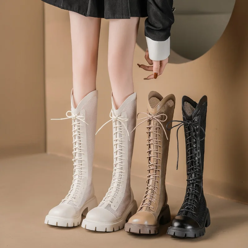 Women Summer Knee-high Mesh Hi - Knee High Sock Women avaliação e preço